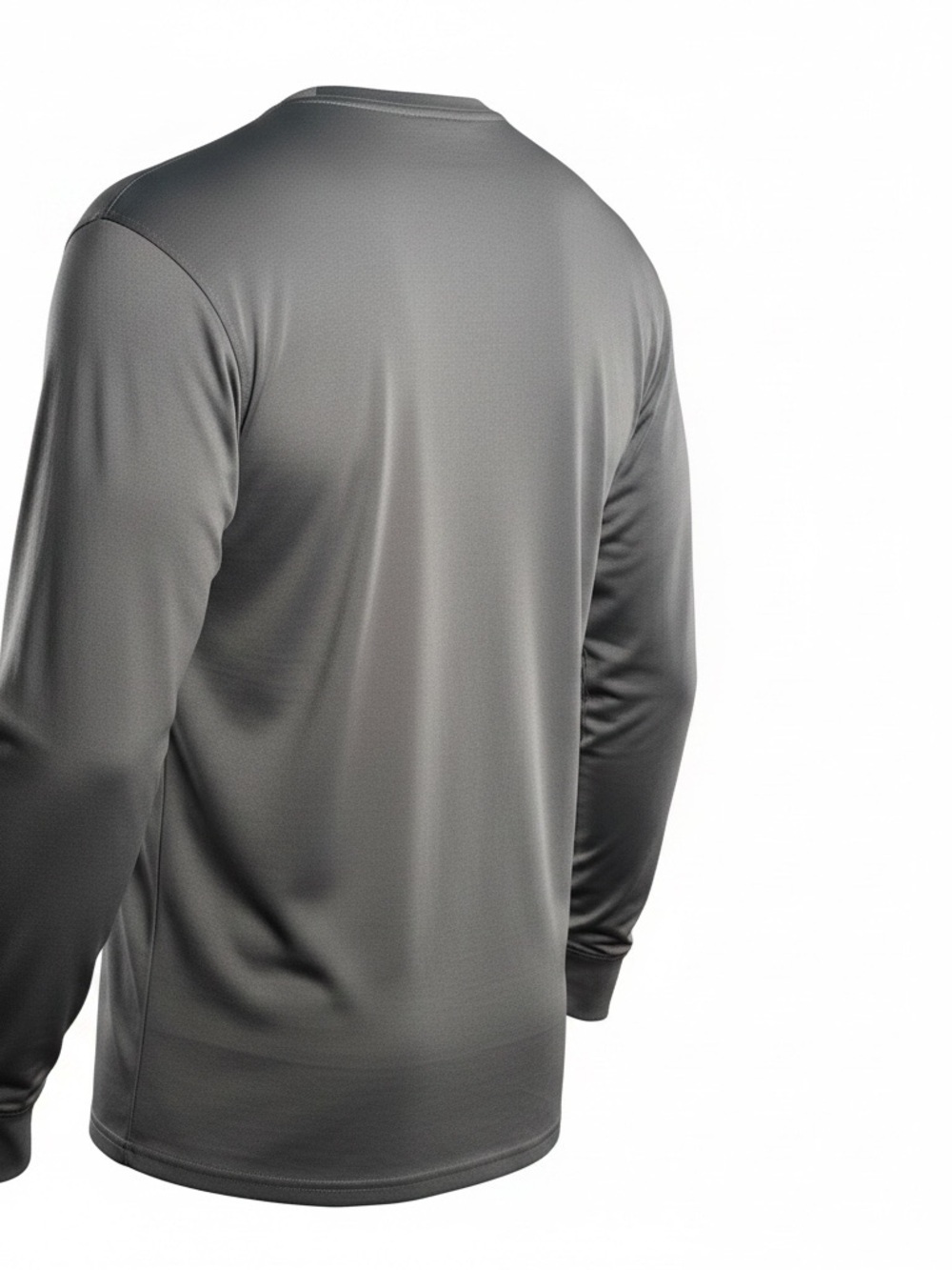 Tactishirt Men's Long Sleeve Performance Tactical Shirt Gray Size L - Picture 3 of 11